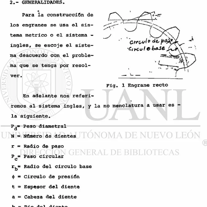 Fig. 1 Engrane recto 