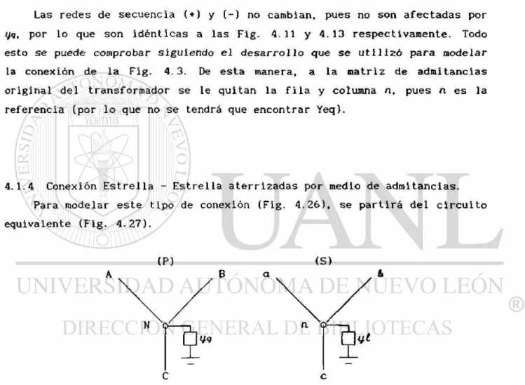 Fig. 4.25 Circuito de secuencia cero. 