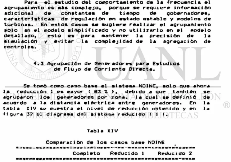 Tabla XIV 