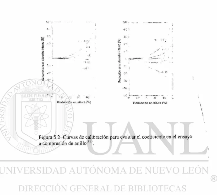 Figura 5.2 Curvas de calibración para evaluar el coeficiente en el ensayo 