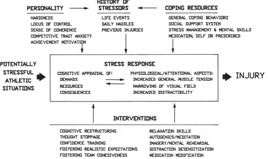 Figura 1 Modelo de estrés y lesión deportiva 