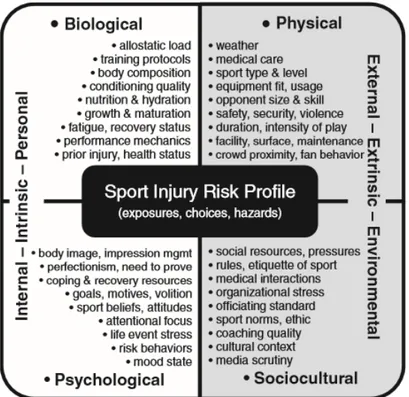 Figura 5 . Modelo integrado de la respuesta a la lesión deportiva y el proceso de  rehabilitación