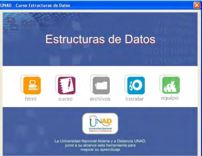 Figura 7.   Pantalla de Inicio al ejecutar la aplicación  