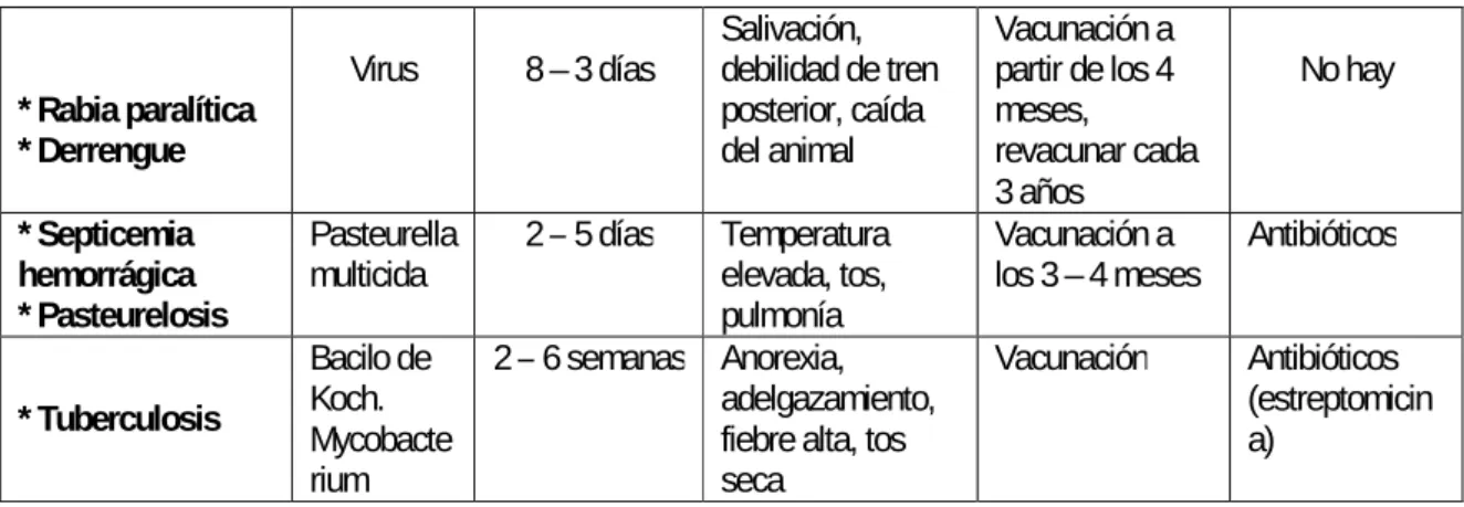 Tabla 7. Plan de vacunación para bovinos