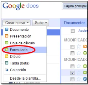 Figura 3: Captura de Google docs 