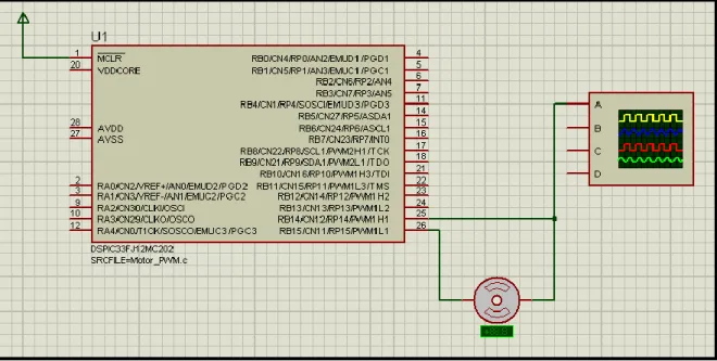 FIG. 7. ESQUEMA MODULO PWM DE CONTROL DE MOTORES.