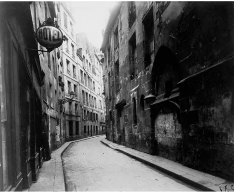 Ilustración 2. Fotografía de una calle de Eugene Atget. Fuente: https: 