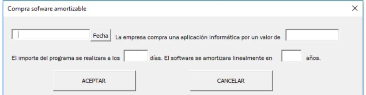 Figura  14 Formulario compra de software   