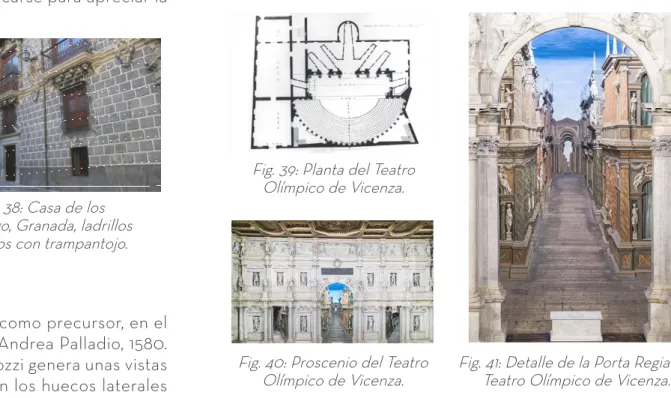 Fig. 37: Palacio de la Madraza,  Granada, ventanas y detalles en 