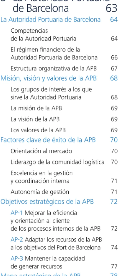 Mapa estratégico de la APB  78
