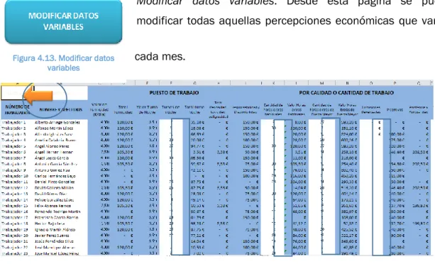 Figura 4.14. Datos variables 