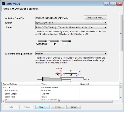 Figura 3.2.1.2: Configuración Motor Wizard, step 1. 