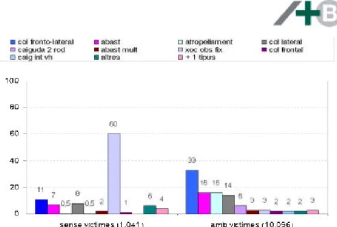 Figura 2. 9: Tipus  d’accident de trànsit   (%). 