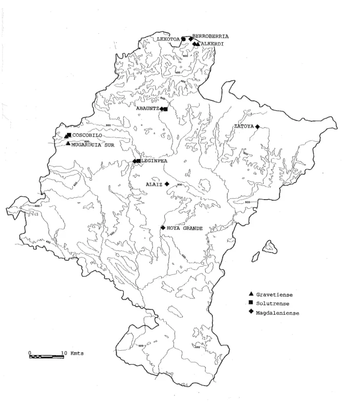 Figura 2: paleolitico superior en Navarra 