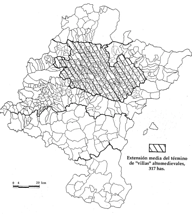 Figura 2:  La ordenación territorial. Fuente: A.J. Martín Duque, El Camino de Santiago y la  articulación, p