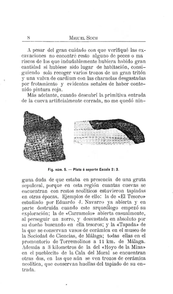 Fig.  núm.  5.  - Plato ó soporte  Escala  2: 3. 