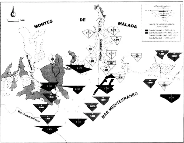 Fig. 3. Map a hidroquímico. 