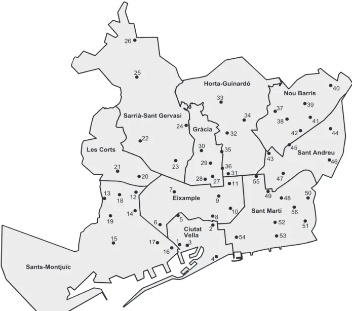 Mapa dels centres d’atenció primària