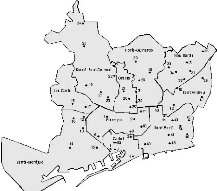 Mapa dels centres d’atenció primària