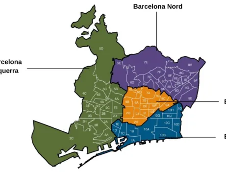 Figura 3. Àrees integrals de salut, CSB  2011 