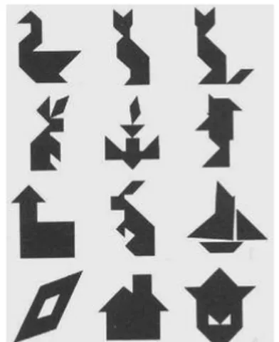 Figura 9: ejemplo de figuras que   se pueden hacer con el Tangram 