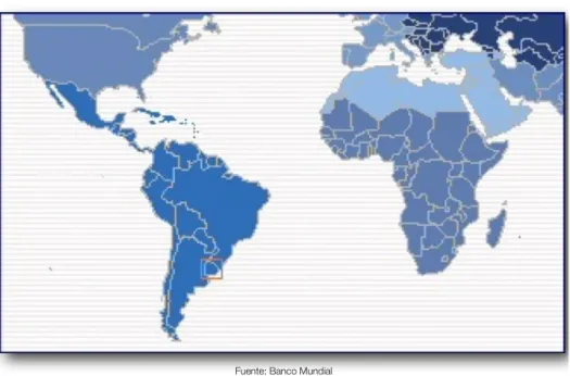 Cuadro 1: Mapa del Uruguay