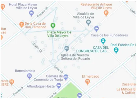 Figura 3. Mapa de la zona o área de influencia Afectada. Fuente: Google Maps 