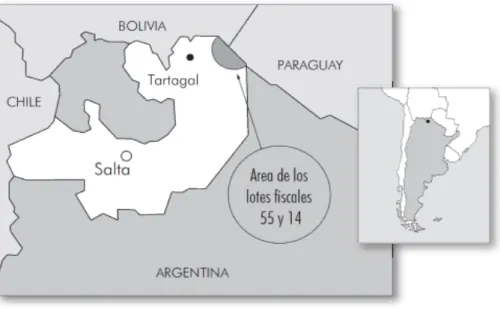 Mapa tomado de Carrasco y Zimmerman (2006).
