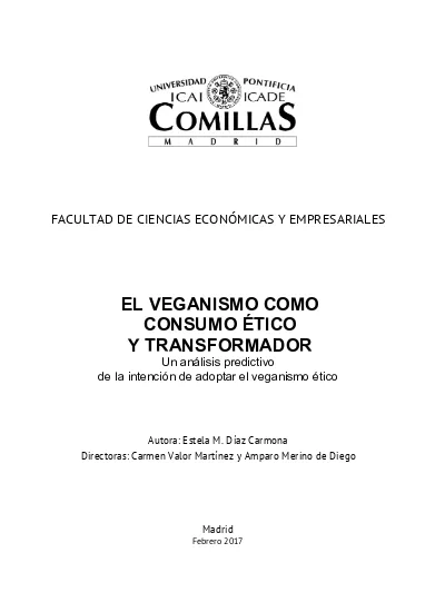 El Veganismo Como Consumo ético Y Transformador Un Análisis De La Intención De Adoptar El 0721