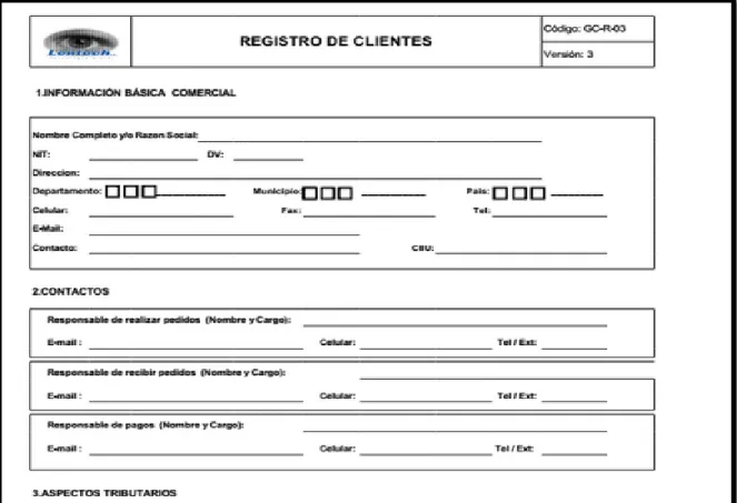 Figura 13. Registro de Clientes  