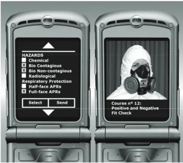 Figure 2. Cell phone displaying a multimedia message. 