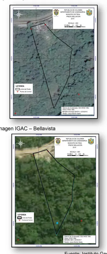 Figura 10. Mapa Imagen IGAC – Bellavista 