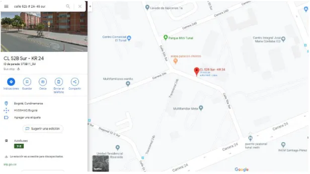 Ilustración 1. Ubicación Asistel Elevadores (Fuente: https://www.google.com/maps/@4.6581122,- https://www.google.com/maps/@4.6581122,-74.1357403,15z) 