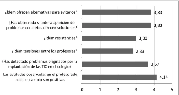 Gráfico 17. Escala de observación del centro. Bloque 1: el ambiente 