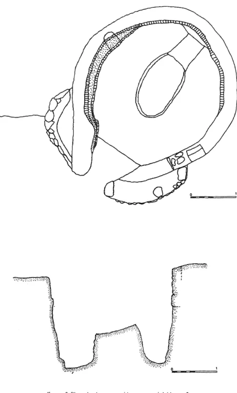 FIGURA  3.  Plano  de  planta  y  sección transversal del  horno 2 