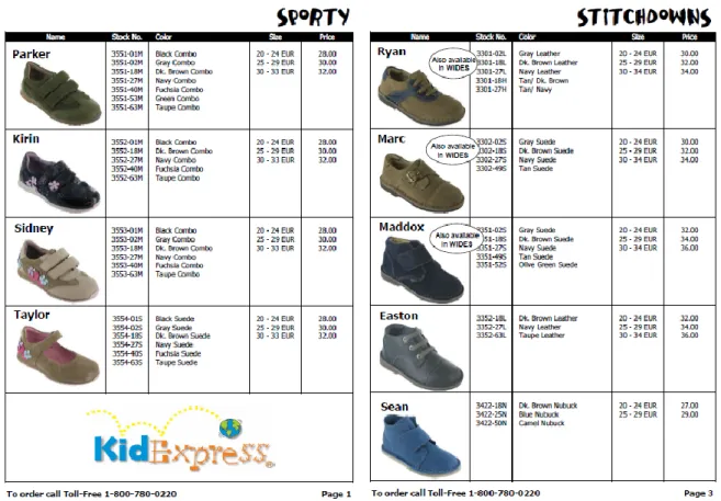 Figura 6. Catalogo Kid Express 