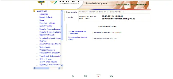 Figura 4. Certificado de Origen. 
