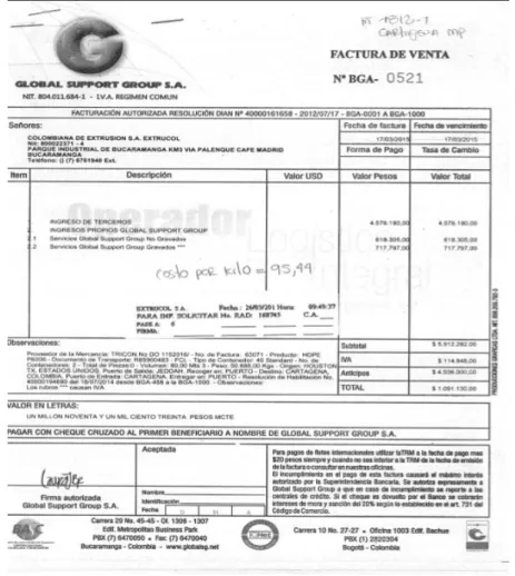 Figura 11. Factura de venta  