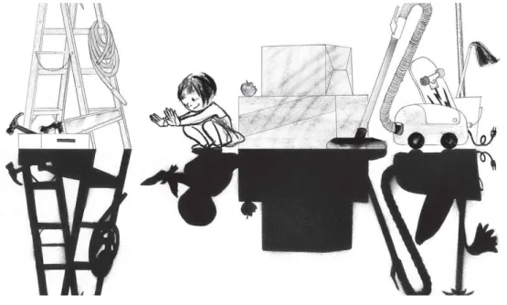 Ilustración de Suzy Lee, Sombras.
