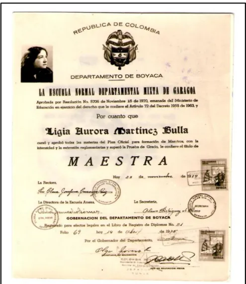 Figura 8. Título de Maestra 