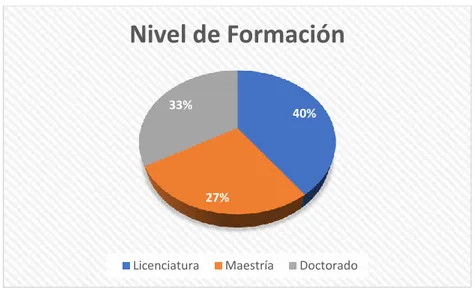 Figura 12. Nivel de Formación para Estrategias Internacionales 