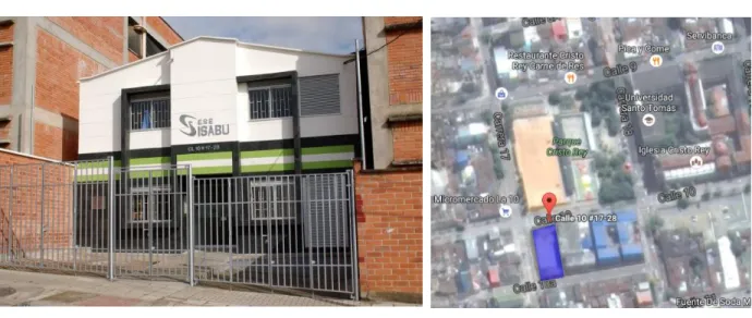 Fig fachada principal del del Centro de Salud Comuneros, visualización del acceso via  Google Maps 