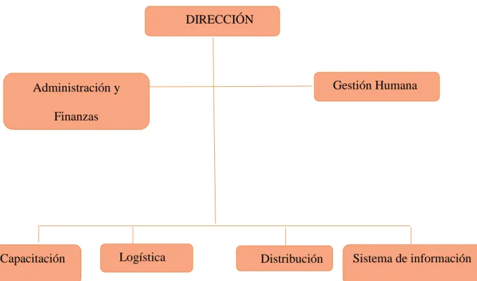 Ilustración 1. Organigrama banco de alimentos ciudad de León (México)  (Banco De Alimentos  León, s.f.) 
