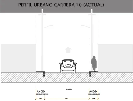 Figura 9. Perfil urbano Carrera 10. 