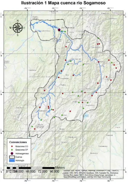 Ilustración 1 Mapa cuenca rio Sogamoso