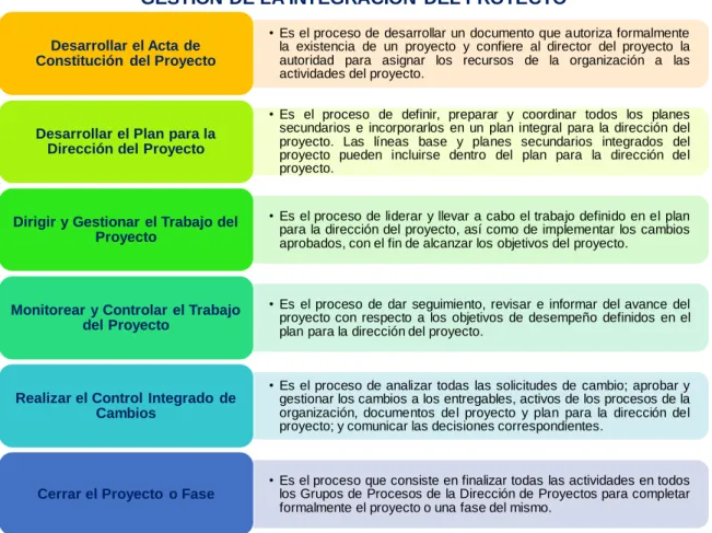 Gráfico 9. Procesos de la Gestión de la integración.  