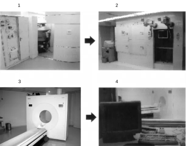 Fig. 2. Elementos necesarios para la realización de un estudio PET.