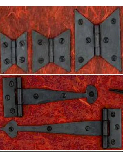 Figure 12 - Tremont Decorative Wrought Head Black Oxide Finish Nail - Designed to simulate the hand-forged nails of the late 1700's, the head is three-sided and the nail has a black oxide coating.