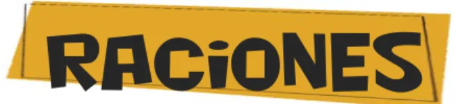 Cuadro con recomendación de raciones por día (ejemplo; ado- ado-lescentes):