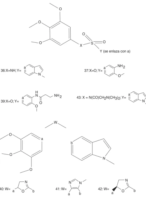 Figura 10a. Estructuras químicas de la com-